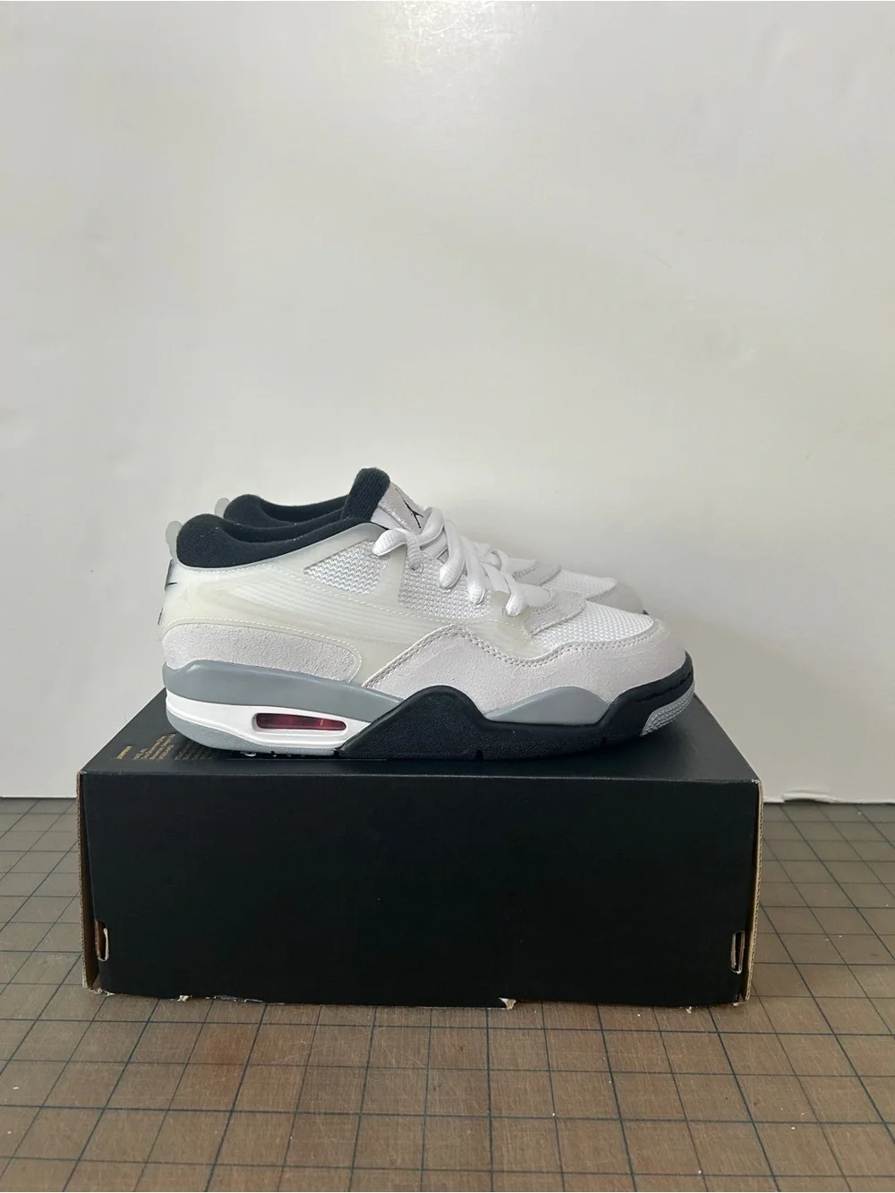 Jordan 4 RM ‘White Light Smoke Grey Black’ ‘GS